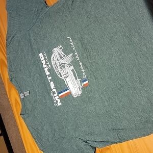 Team Mustang Girls, Classic Ford Mustang Graphic T-shirt, Green XXL